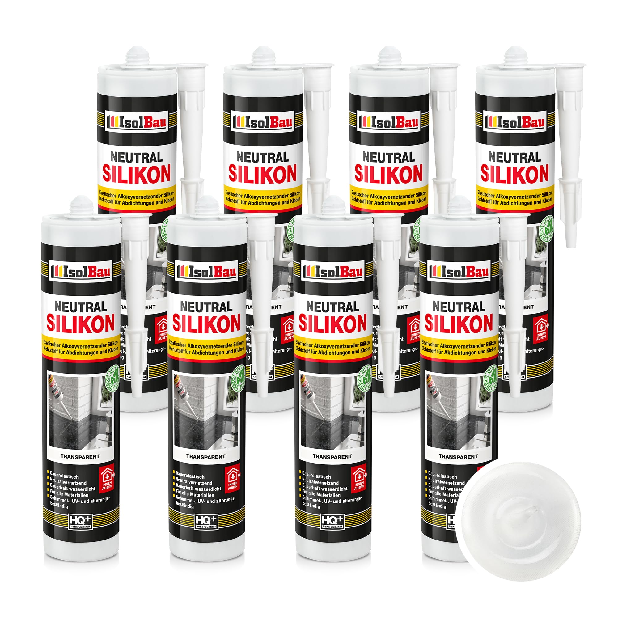 Neutralsilikon Naturstein Silikon Marmor Sanitär Inn/auß 8 X 300ml Transparent
