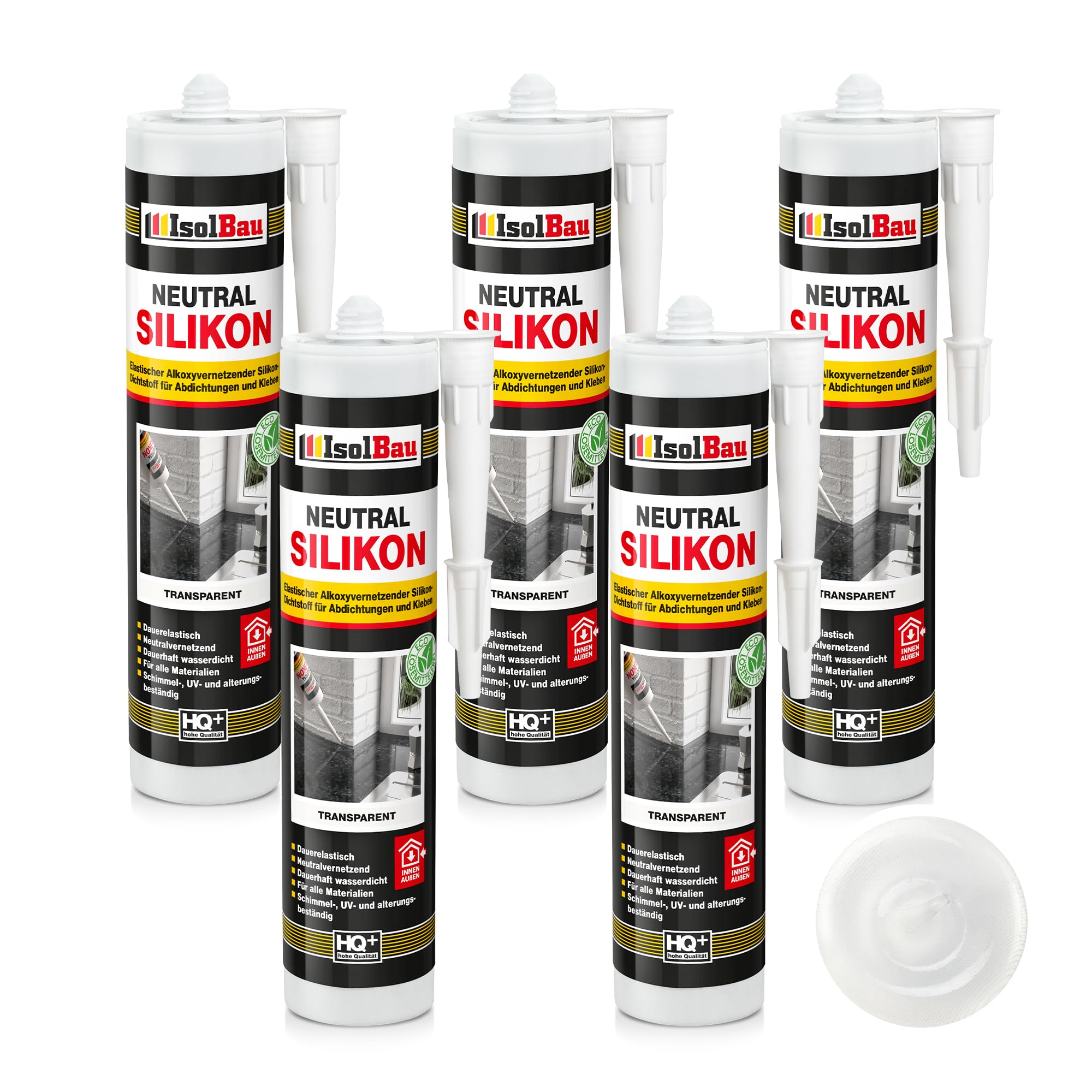 Neutralsilikon Naturstein Silikon Marmor Sanitär Inn/auß 5 X 300ml Transparent