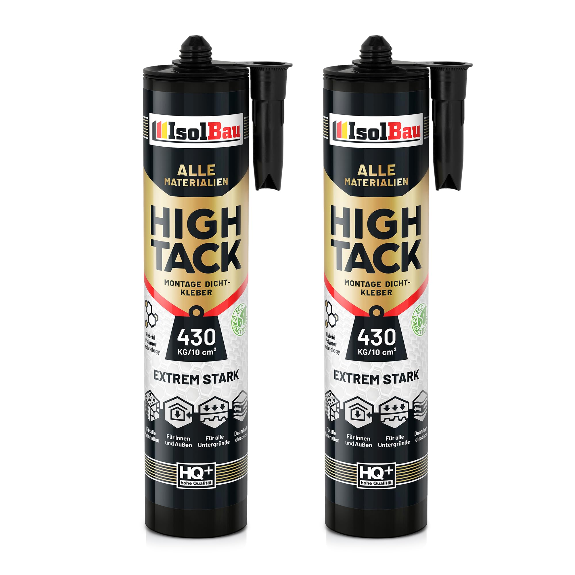 Montagekleber High Tack Baukleber 2x 530g Hybrid Polymer Dichstoff 430kg/10cm²