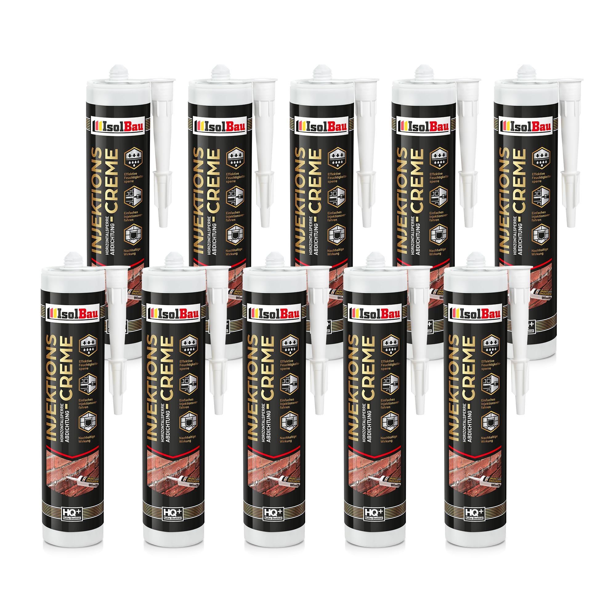 Injektionscreme Horizontalsperre 10 X 280ml Isolbau Horizontalabdichtung