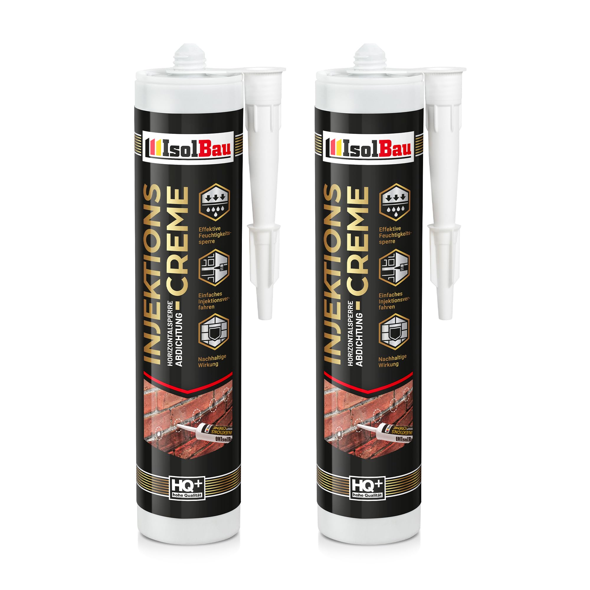 Injektionscreme 2 X 280ml Horizontalsperre Isolbau Horizontalabdichtung