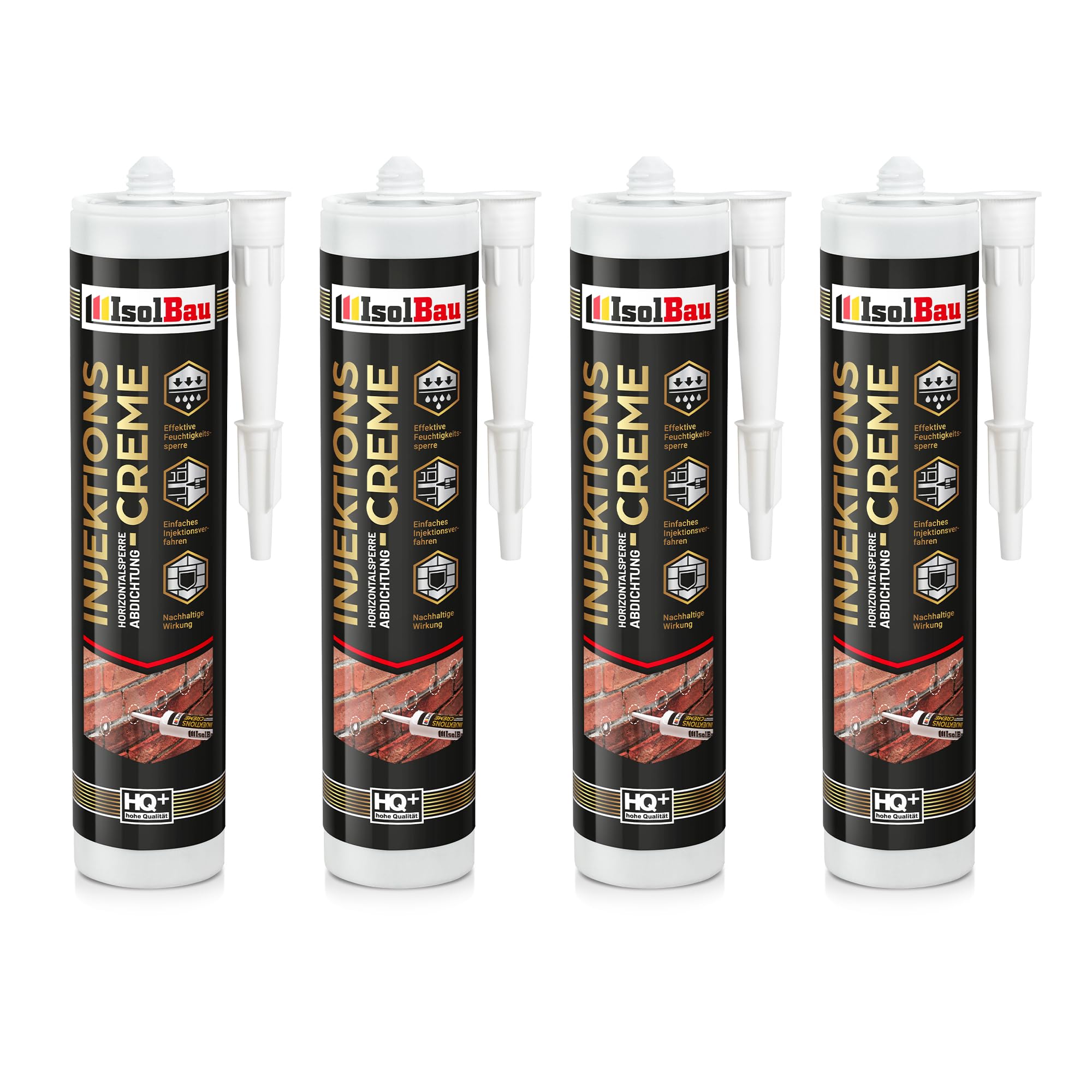 Injektionscreme 4 X 280ml Horizontalsperre Isolbau Horizontalabdichtung