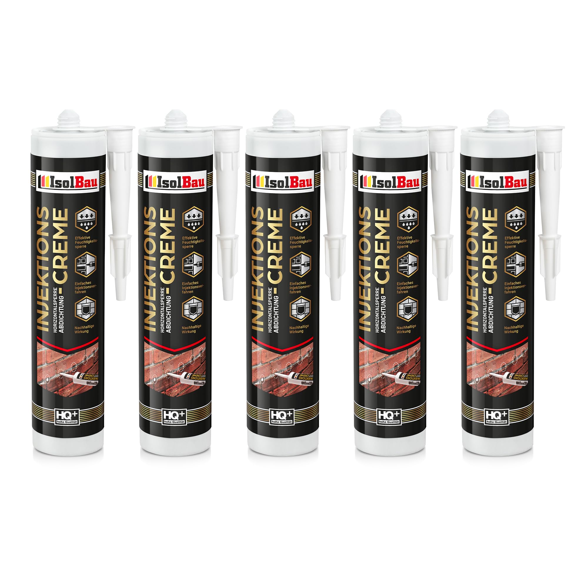 Injektionscreme Horizontalsperre 5 X 280ml Isolbau Horizontalabdichtung