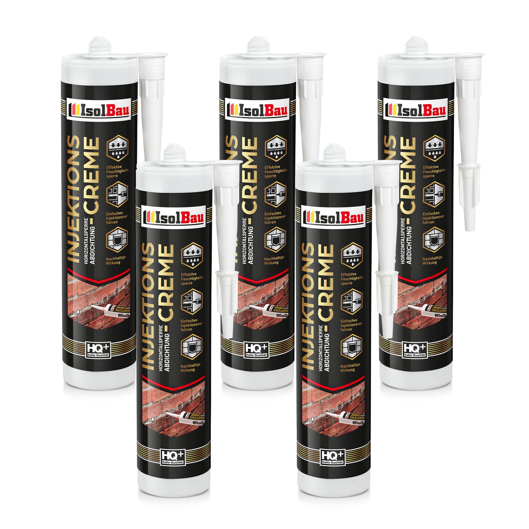 Injektionscreme 5 X 280ml Horizontalsperre Isolbau Horizontalabdichtung