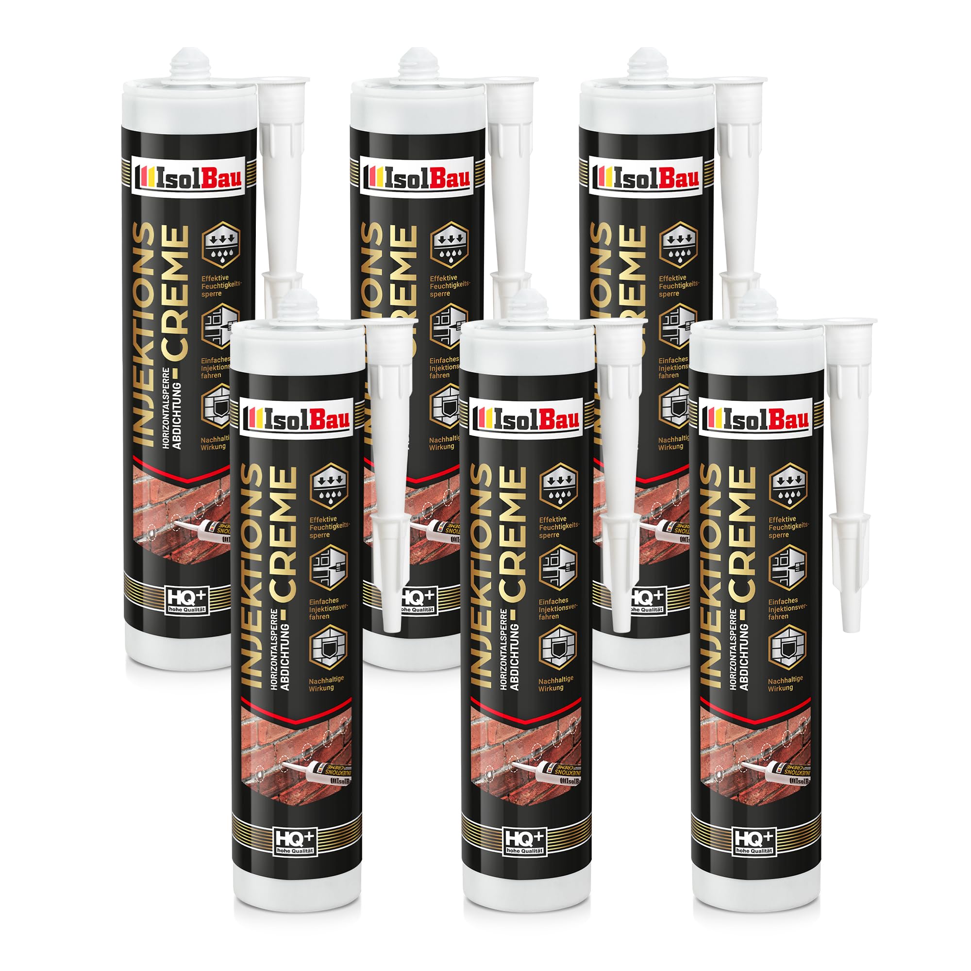 Injektionscreme 6 X 280ml Horizontalsperre Isolbau Horizontalabdichtung