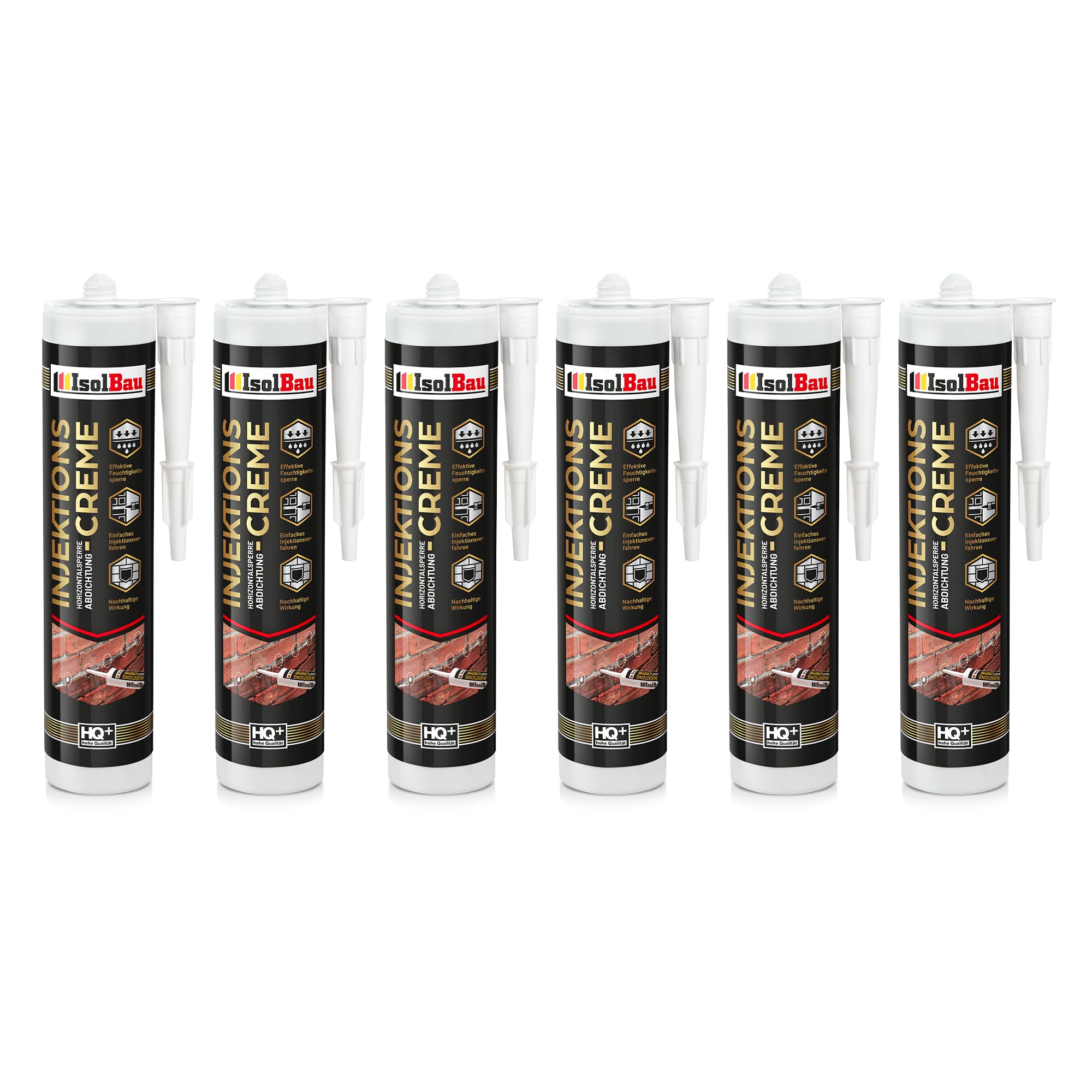 Injektionscreme Horizontalsperre 6 X 280ml Isolbau Horizontalabdichtung