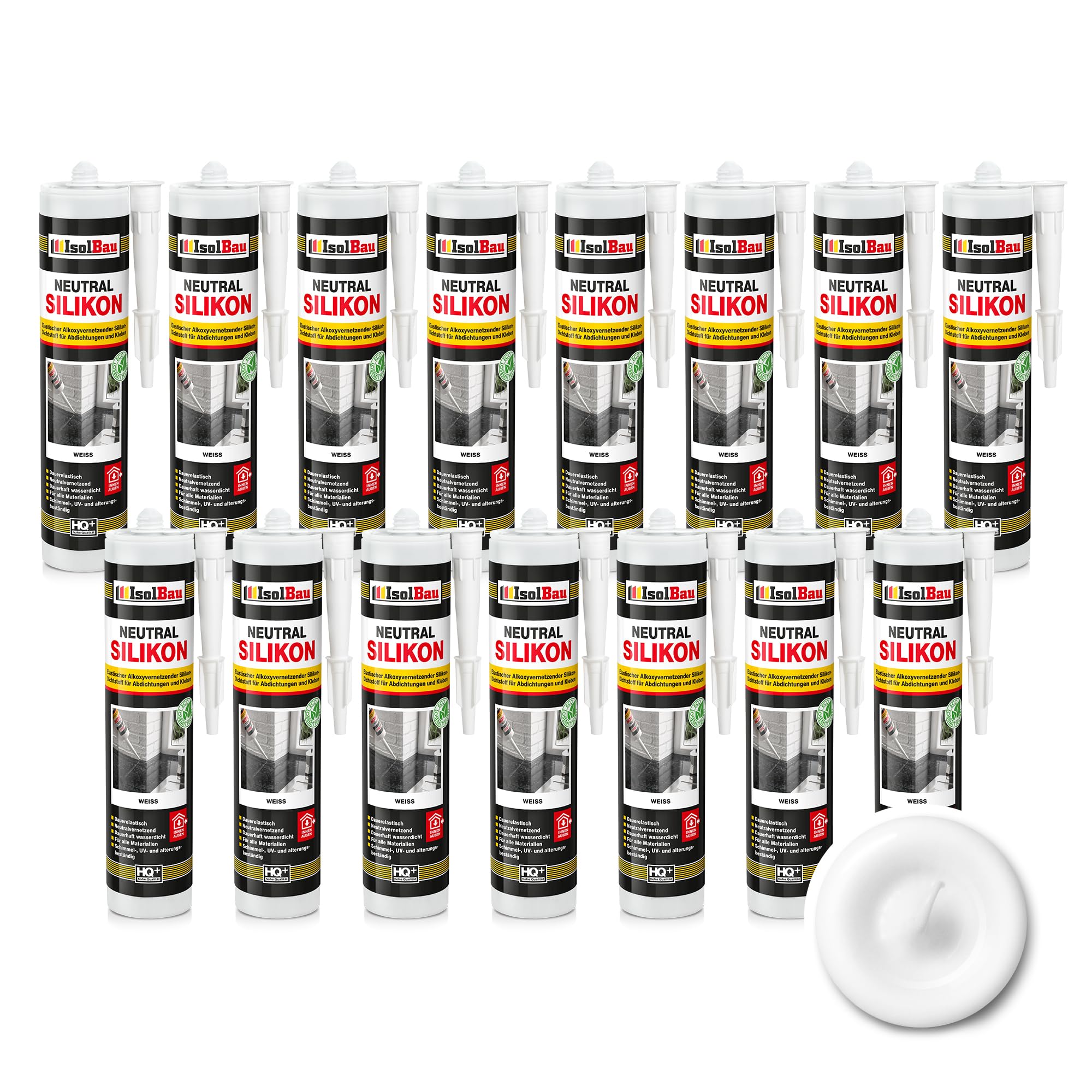 Neutralsilikon Naturstein Silikon Granit Marmor Sanitär Inn/auß 15 X 300ml Weiss