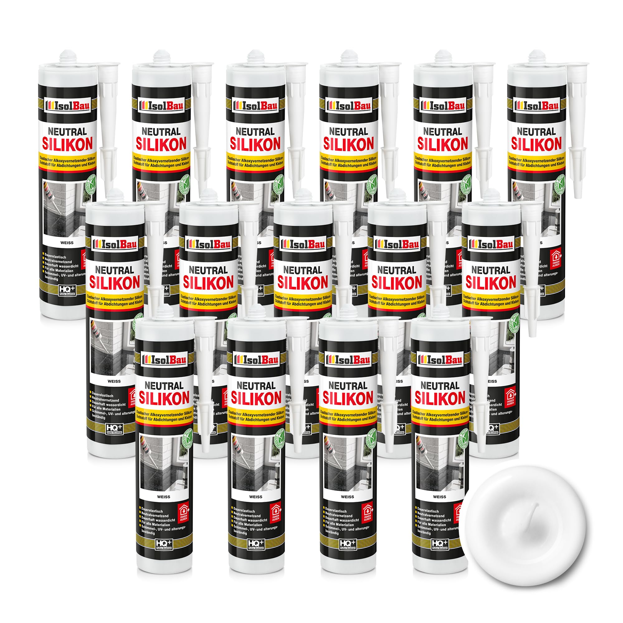 Neutralsilikon Naturstein Silikon Marmor Granit Sanitär Inn/auß 15 X 300ml Weiss
