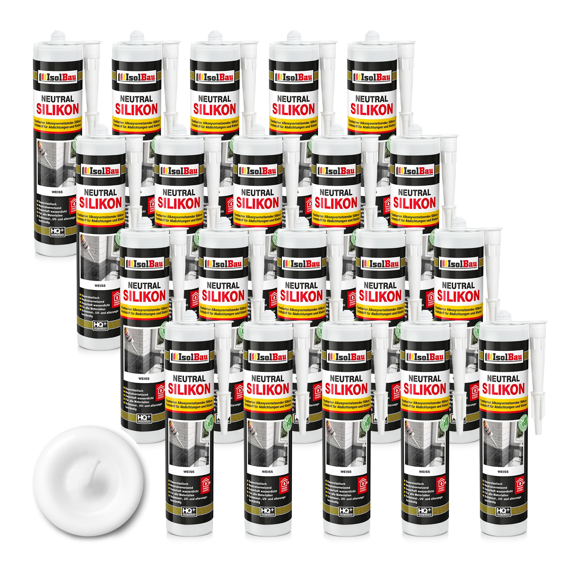 Neutralsilikon Naturstein Silikon Granit Marmor Sanitär Inn/auß 20 X 300ml Weiss