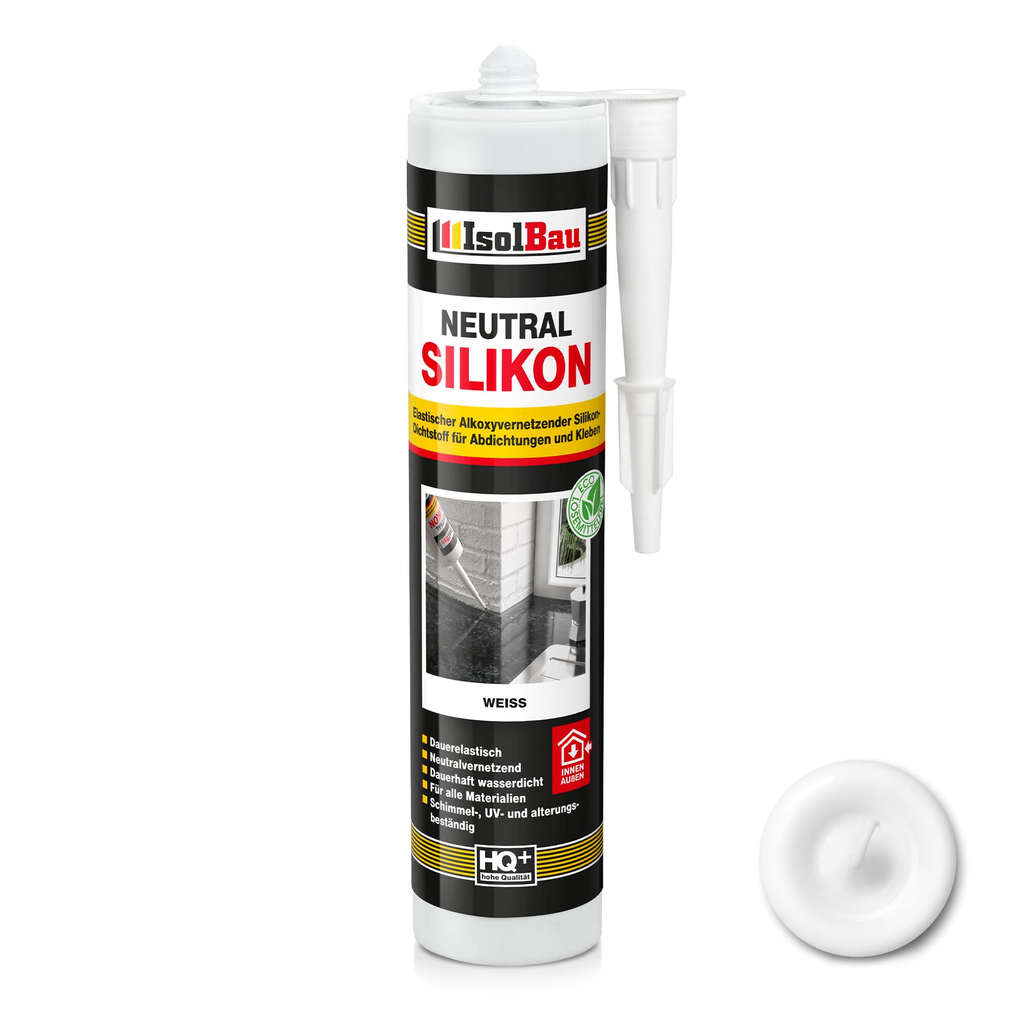 Neutralsilikon Naturstein Silikon Marmor Granit Sanitär Inn/auß 1 X 300ml Weiss