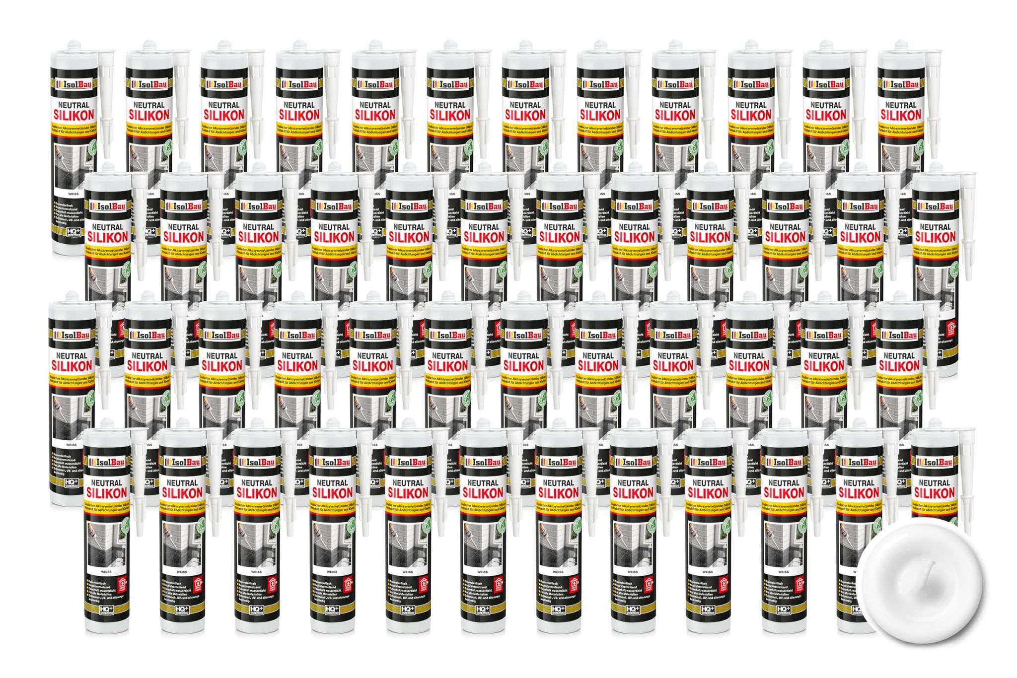 Neutralsilikon Naturstein Silikon Marmor Granit Sanitär Inn/auß 48 X 300ml Weiss