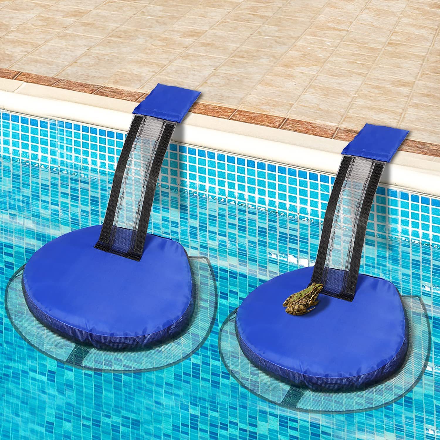 Jssevn - Set Mit 2 Tierrettungsrampen Für Schwimmbecken, Schwimmende Poolrettungsrampen, Poolzubehör, Schwimmende Rampen