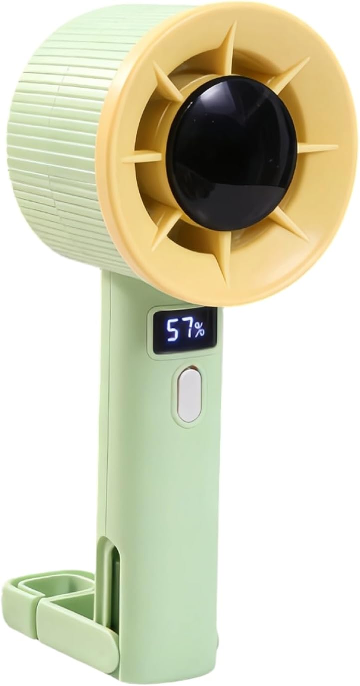 Jssevn - Tragbarer Ventilator Mit Tragehaken, Leistungsstarken Lüftern, Intelligenter Digitalanzeige Und Geschwindigkeitsregelung, Umweltfreundlich