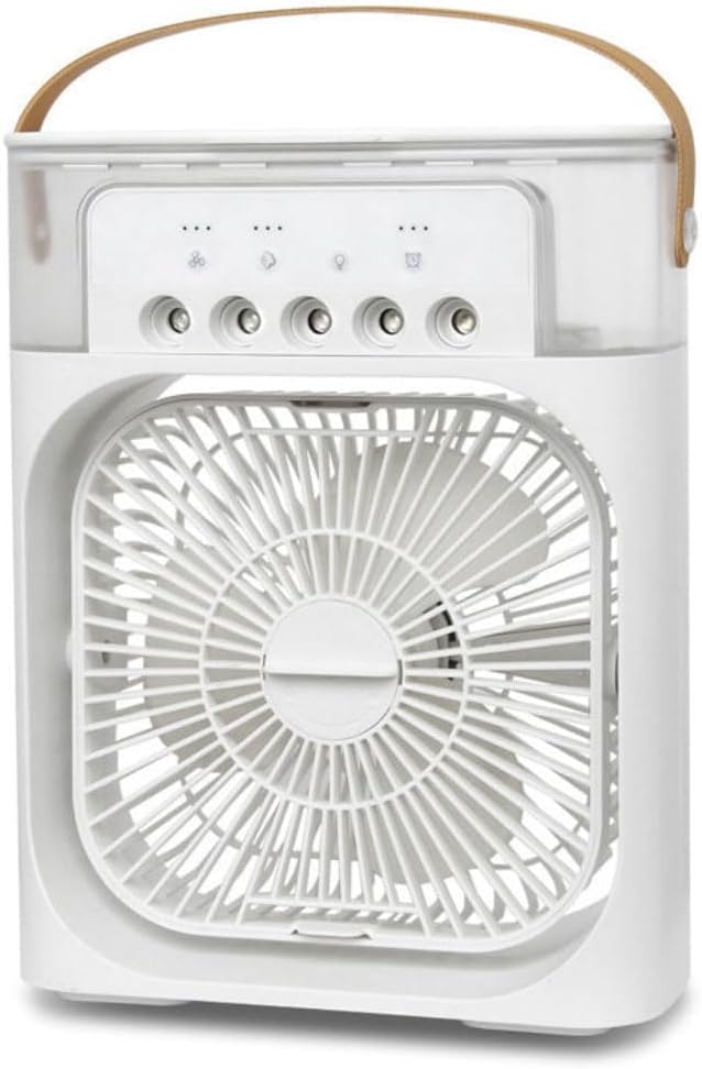 Jssevn - 3-in-1 Luftkühler, Mobile Klimaanlage, Tragbarer Ventilator, Leise Mobile Klimaanlage, Luftbefeuchter-ventilator (weiß)