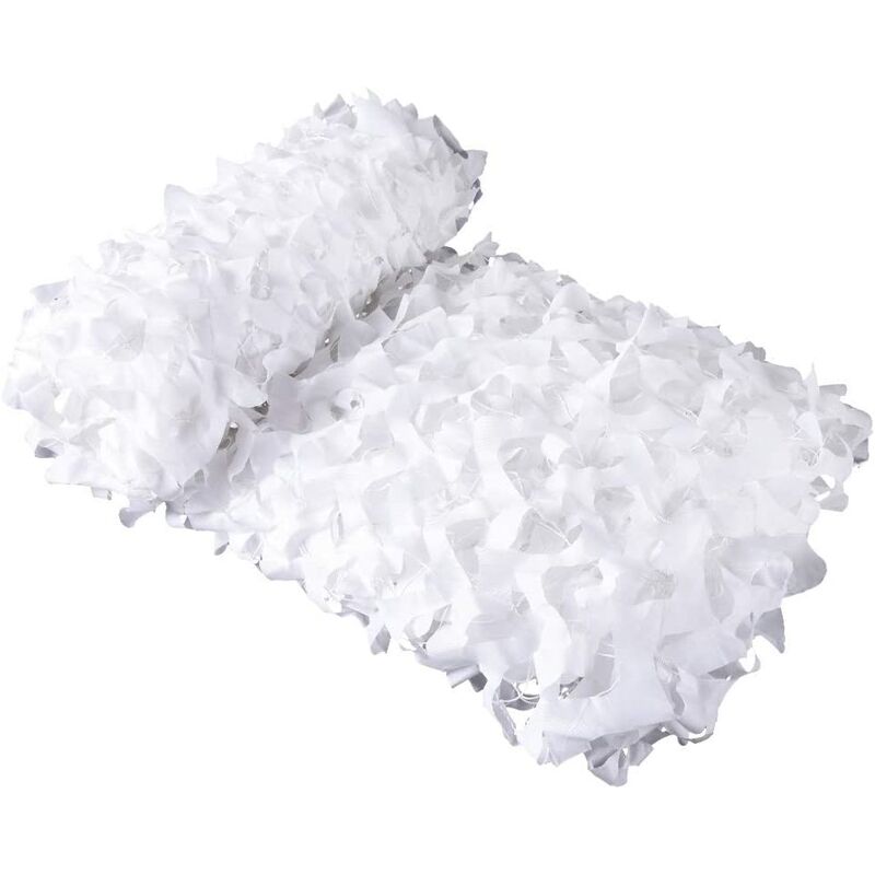 Jssevn - Rechteckiges 3x4m Sonnensegel Aus Polyester In Tarnfarbe – Beidseitig Verwendbar – Pvc-beschichtet Für Erhöhte Haltbarkeit