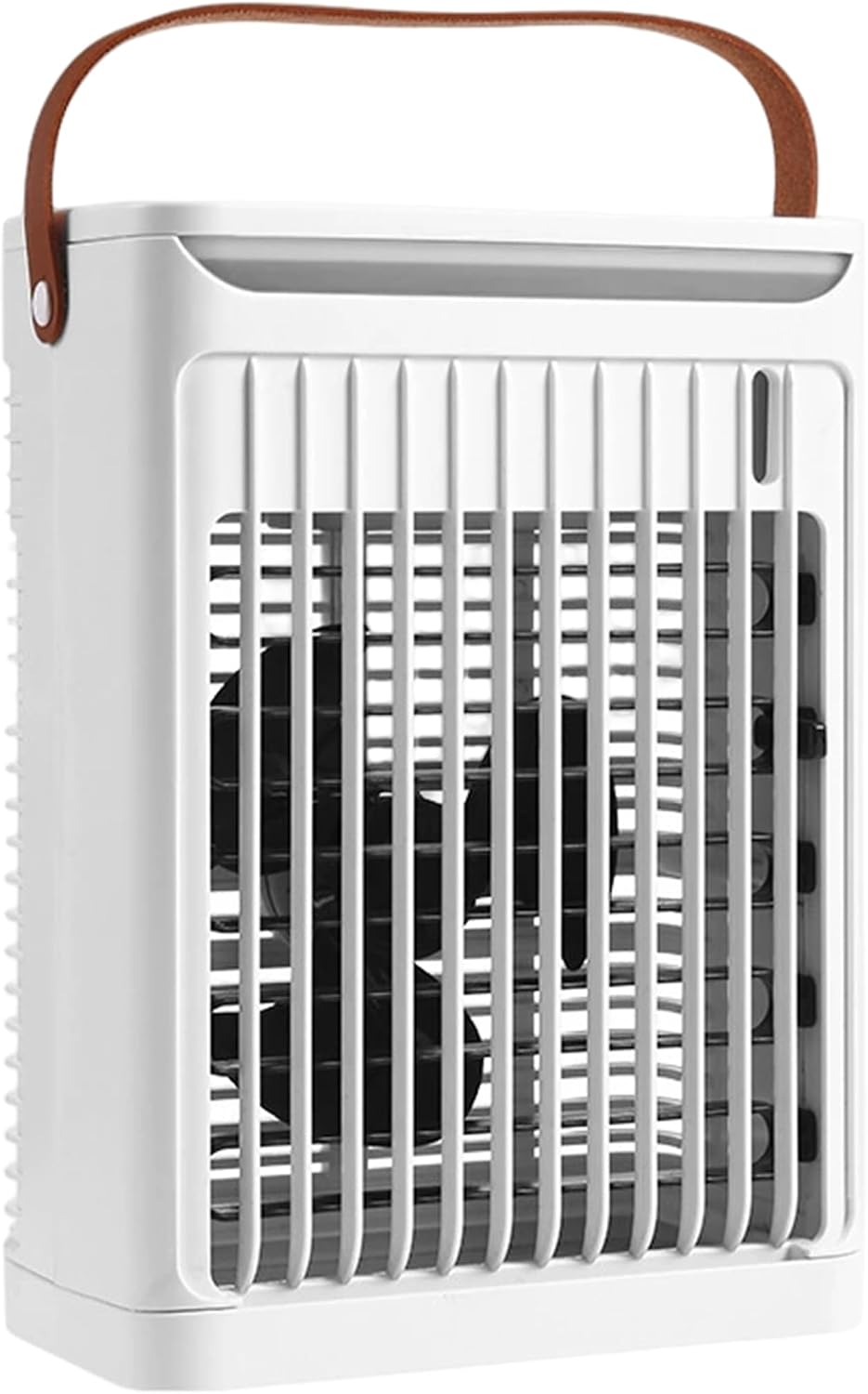 Jssevn - Mini-klimagerät, Tragbarer Ventilator Mit 5 Geschwindigkeitsstufen, 680-ml-wassertank, Usb-betriebener Ventilator Fürs Büro, Weiß
