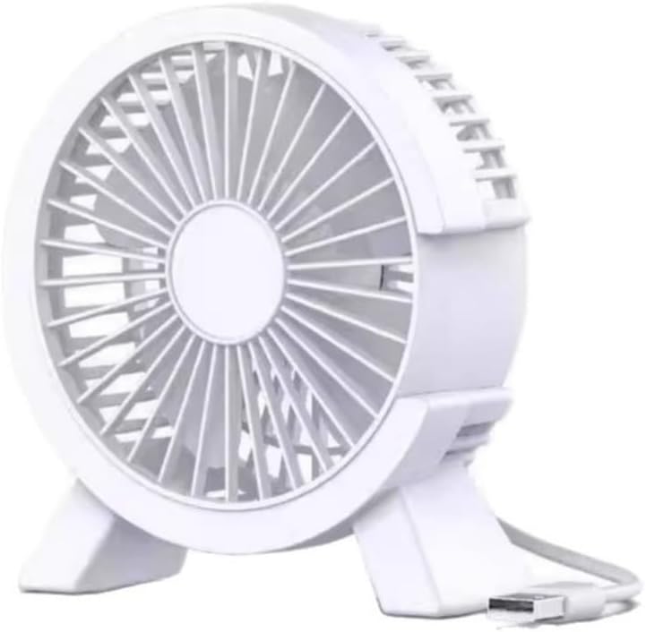 Jssevn - Dieser Mini-usb-tischventilator Ist Leise, Tragbar Und Kompakt Und Verfügt Über Einen Stabilen Standfuß Mit Einer Weichen, Rutschfesten Gummiauflage.