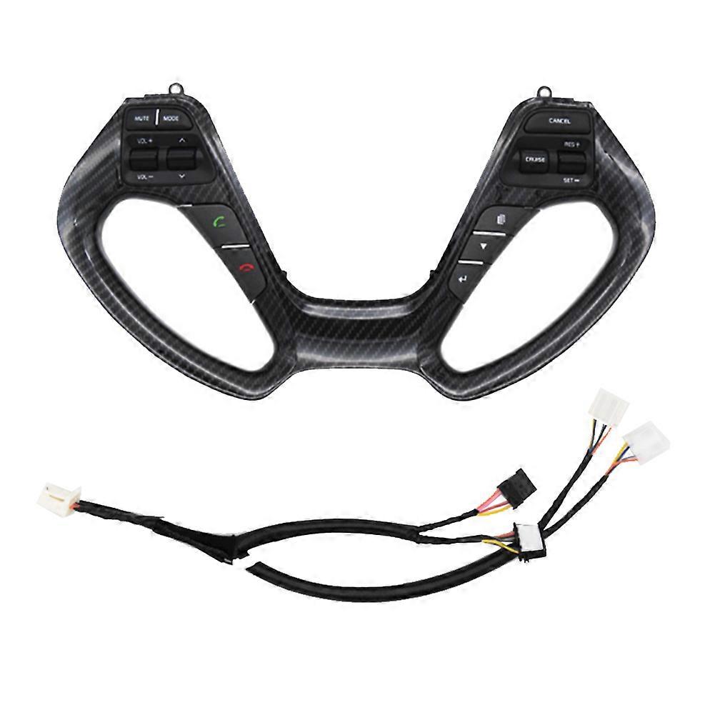 Multifunktionale Lenkradtasten, Lautstärkeregler Und Tempomat Für Hyundai Kia K3 2011-2017, Kohlefaser.
