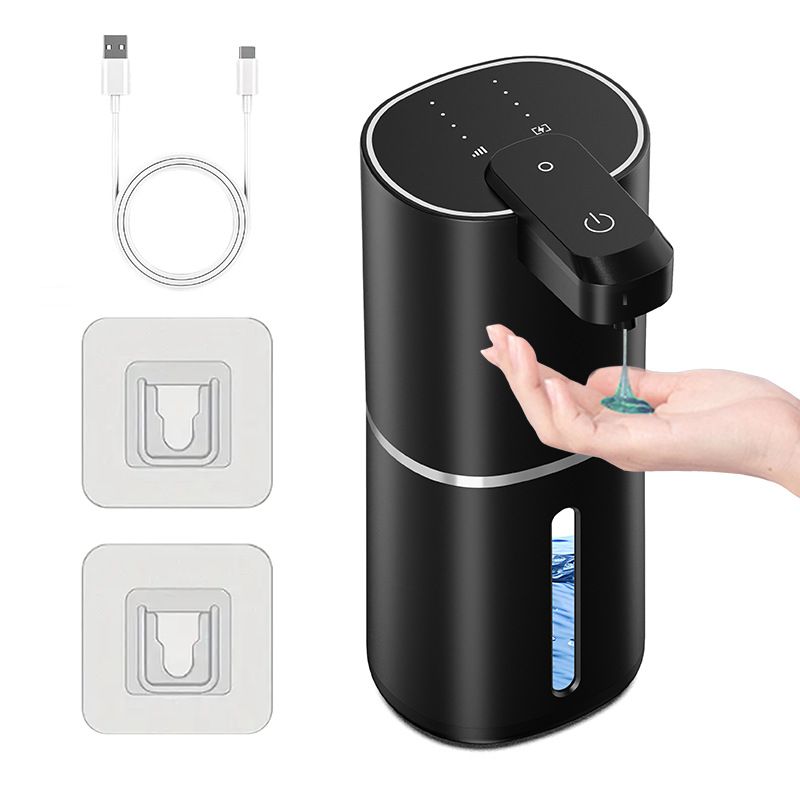 K1pro Automatischer Schaumseifenspender, Elektrischer Wandspender Mit Intelligentem Sensor, Tropffreies Schwarzes Design-lsw