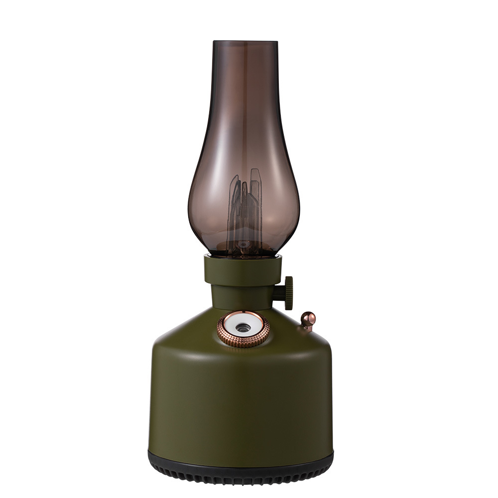 Tragbarer Luftbefeuchter Im Stil Einer Petroleumlampe, Türkisgrün – Kabellos Aufladbar, Leise & Retro-design Für Büro/schlafzimmer (1 Stück)-lsw