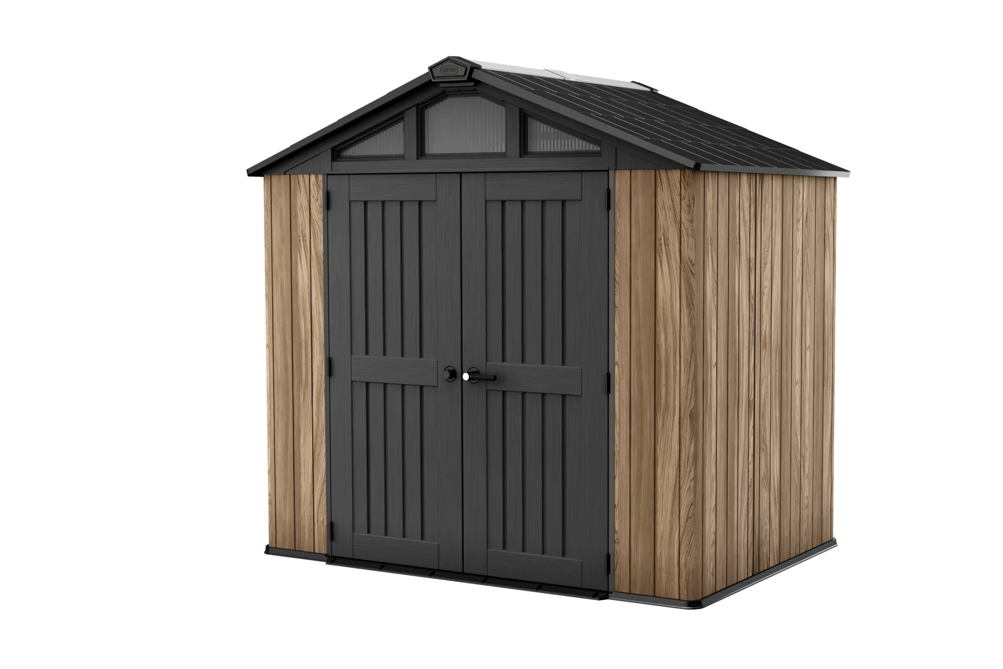 Keter Summit 8x6 Gartenhaus, 252×175×241 Cm, Pinienholzoptik, Kunststoff