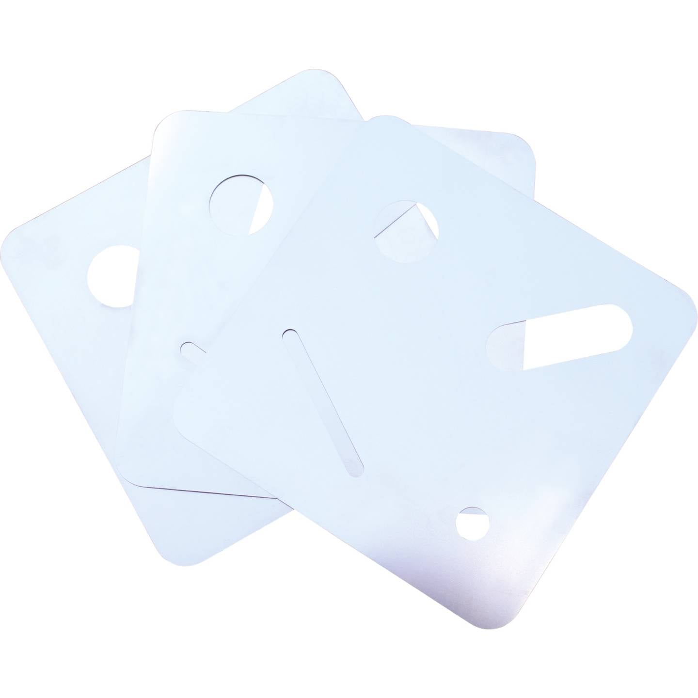 [neuwertig] B-ware Ks Tools Abdeckschablonen Edelstahl 3-teilig Wiederverwendbar 120x120mm 0,05mm
