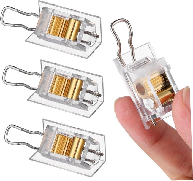 4-teiliges Set Wiederverwendbarer Kordelstopper Für Jalousien, Zubehör Mit Zahnradverriegelung, Kompatibel Mit Rollos