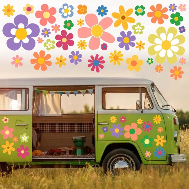 Autoaufkleber, Blumenaufkleber, Vinyl-autoaufkleber, Außendekoration, Autodekorationszubehör, Aufkleber