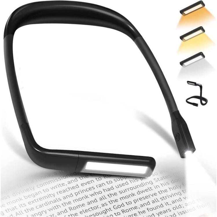 Wiederaufladbare, Flexible 3-farbige Led-nackenleseleuchte