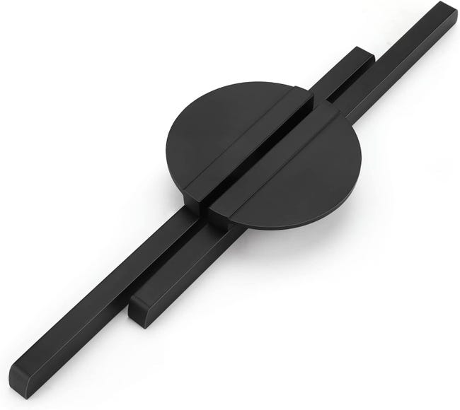 Set Mit 2 Dekorativen Griffen Für Küchenschränke – Lochabstand: 128 Mm – Schwarz