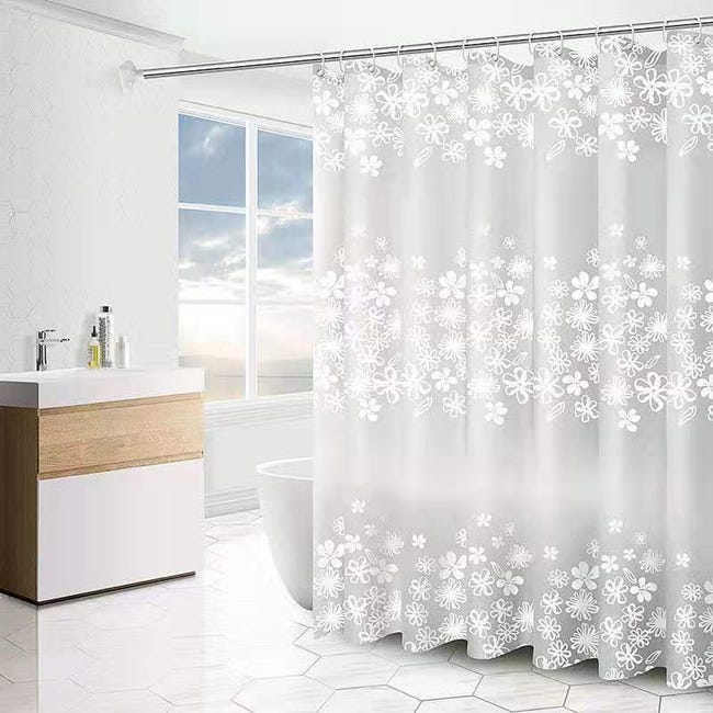 Duschvorhang 200 X 220 Cm – Schnelltrocknend – Wasserdicht Und Schimmelresistent – ​​inklusive 12 Ringen – Für Dusche Und Badewanne