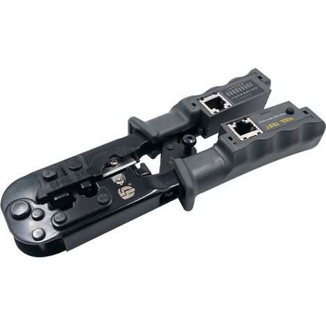 Rj45-crimpzange, 4-in-1 Modulare Telekommunikations-ratschenzange Für 6-, 8- Und 4-polige Netzwerkkabel