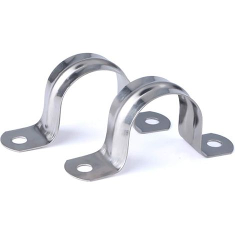 40 Mm 304 Edelstahl U-rohr-schlauchschelle, Ring-schlauchschelle, U-förmige Schelle, Sattel-schlauchschelle, 16 Stück, Groofoo