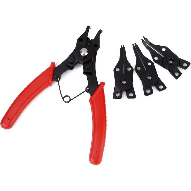 4-in-1 Kombinations-set Aus Gummiringzange Und Sicherungsringhalter