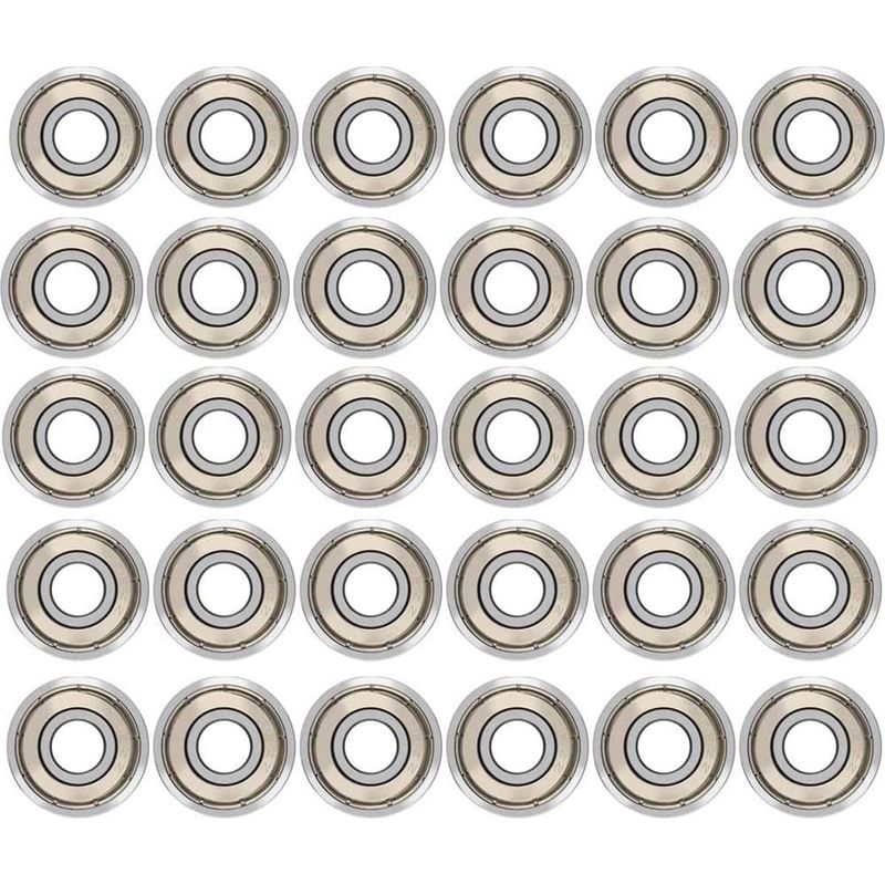 Packung Mit 30 Kugellagern 608zz – Doppelt Abgedichtetes Metall – Geräuscharm Und Hohe Drehzahl – 8 X 22 X 7 Mm Für Rollschuhe Und Skateboards