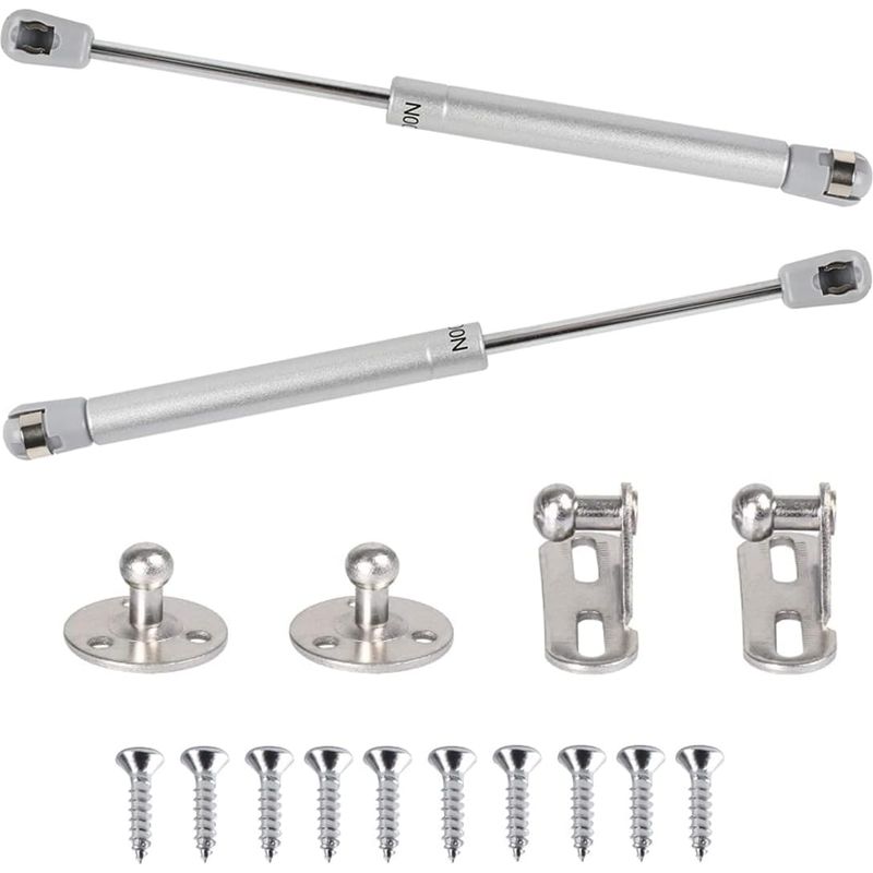 Stück 100 N Gasfeder, Hydraulische Gasfedern, Pneumatischer Hebearm, 90°-gasdruckdämpfer Mit Schraubenscharnier Für Sanft Öffnende Schranktüren, Küchenmöbel – 265 Mm