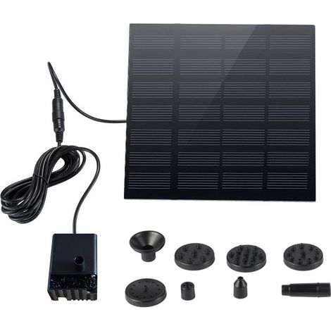Aiducho Gartenteichpumpe, Solar-vogeltränken- Und Springbrunnenpumpe, 4,3"-tür, 1,4 W