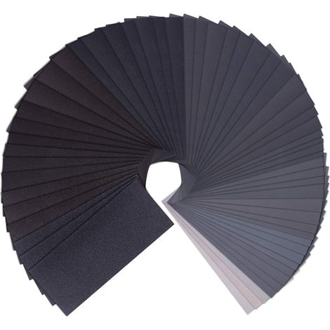 Aiducho 36-teiliges Schleifpapier-set (9 X 3,6 Zoll) Für Nass- Und Trockenschleifen, Körnungen: 10000, 7000, 5000, 3000, 2500, 2000, 1500, 1200, 1000, 800, 600, 400, 320, 240, 180, 150, 120, 80