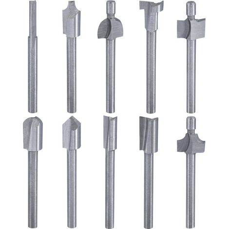 Aiducho Hss-fräser-set, 3 Mm (1/8") Rotations-holzgravurfräser Für Heimwerker, Dremel-zubehör