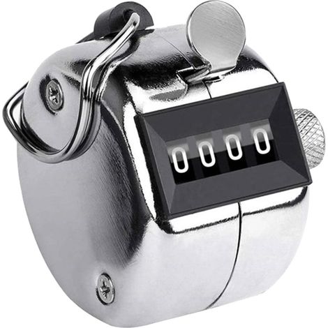Aiducho Handzähler, Zähler Für Sportveranstaltungen, Mechanischer Klicker Zum Zählen Von Personen Oder Punkten, Mechanischer Handzähler Für Sport/trainer/schule/golf (größe: 45x30mm)