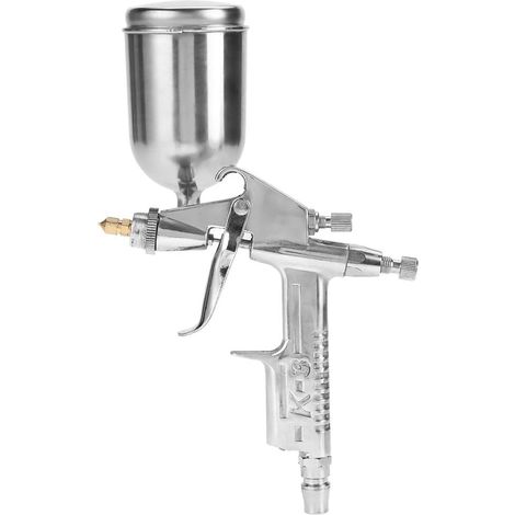 Aiducho Professionelle Farbspritzpistole – 0,5-mm-düse – 150 Ml – Mini-druckluft-spritzpistole Für Autolackreparaturen – Pistole Mit Farbbehälter