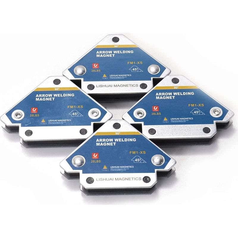 Magnetischer Schweißpositionierer, 4-teiliges Set, 45°, 90°, 135°, Mehrwinkel-ferrit-zusatzpositionierwerkzeuge