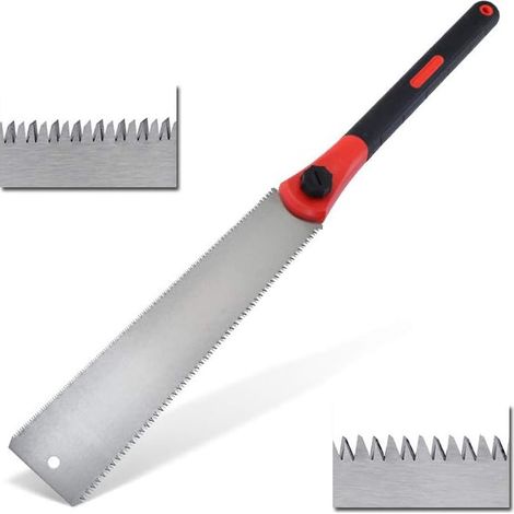 Aiducho Japanische Handsäge, Doppelseitig Geschliffenes, Austauschbares, Flexibles Sägeblatt, 31,5 Cm, Holzbearbeitungssäge