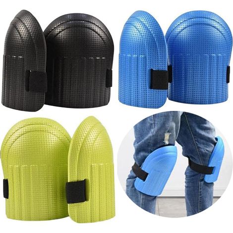 Aiducho 3 Paar Garten-knieschoner, Eva-schaum-knieschoner Mit Verstellbaren Riemen Für Gartenarbeit, Bauarbeiten Und Bodenarbeiten - Knieschoner Für Gärtner
