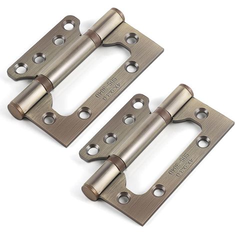 Aiducho Set Mit 4 Edelstahl-türscharnieren, 100 Mm (4 Zoll) Rechteckiges Türblatt, Antikbronze