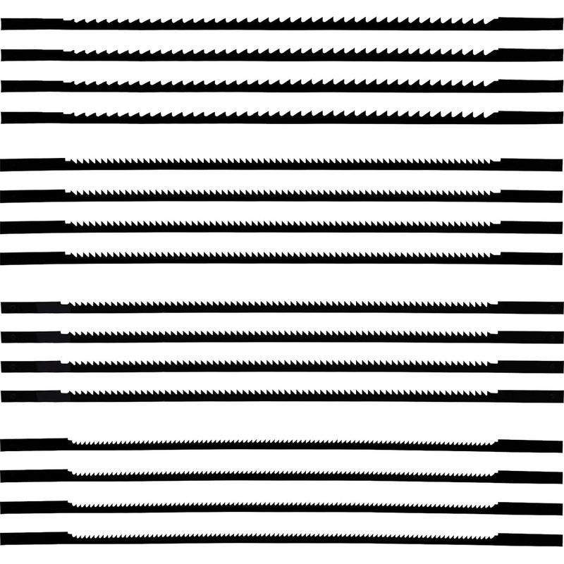 16 Stück 12-blatt-stichsägeblatt, 10/15/18/24 Zähne, Kohlenstoffstahl-stichsägeblatt, Zum Sägen Von Holz, Kunststoff, Schaumstoff, Weichmetallen (132 Mm)