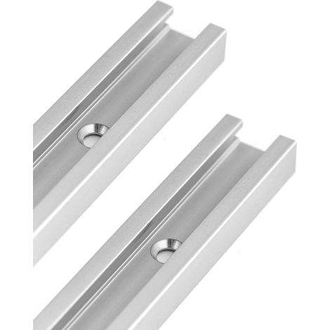 Aiducho 300 Mm Aluminium T-nut-gehrungsschiene Für Tischkreissäge, Oberfräse Und Holzbearbeitungswerkzeuge, 19 X 9,5 Mm, 2 Stück