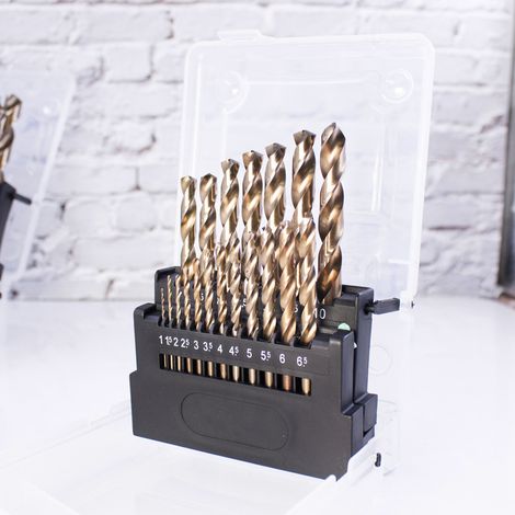 Aiducho M35 Kobalt 5% Bohrer-set (1,5 Mm–6,5 Mm/13-teilig) Für Edelstahl Und Metall