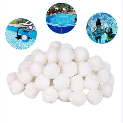 Aiducho Filterbälle, 700 G Schwimmbadfilterbälle, Filterperlen, Alternative Zu 25 Kg Filtersand, Faserfiltermedium Für Schwimmbäder, Sandfilter (700 G)
