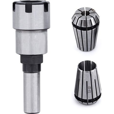 Aiducho 1/2" Er20 Fräszangen-verlängerungsstange, Mit 6,5 Mm Und 13 Mm Er20 Federzangen-set, Spannkit Für Cnc-graviermaschinen Und Schleifwerkzeuge